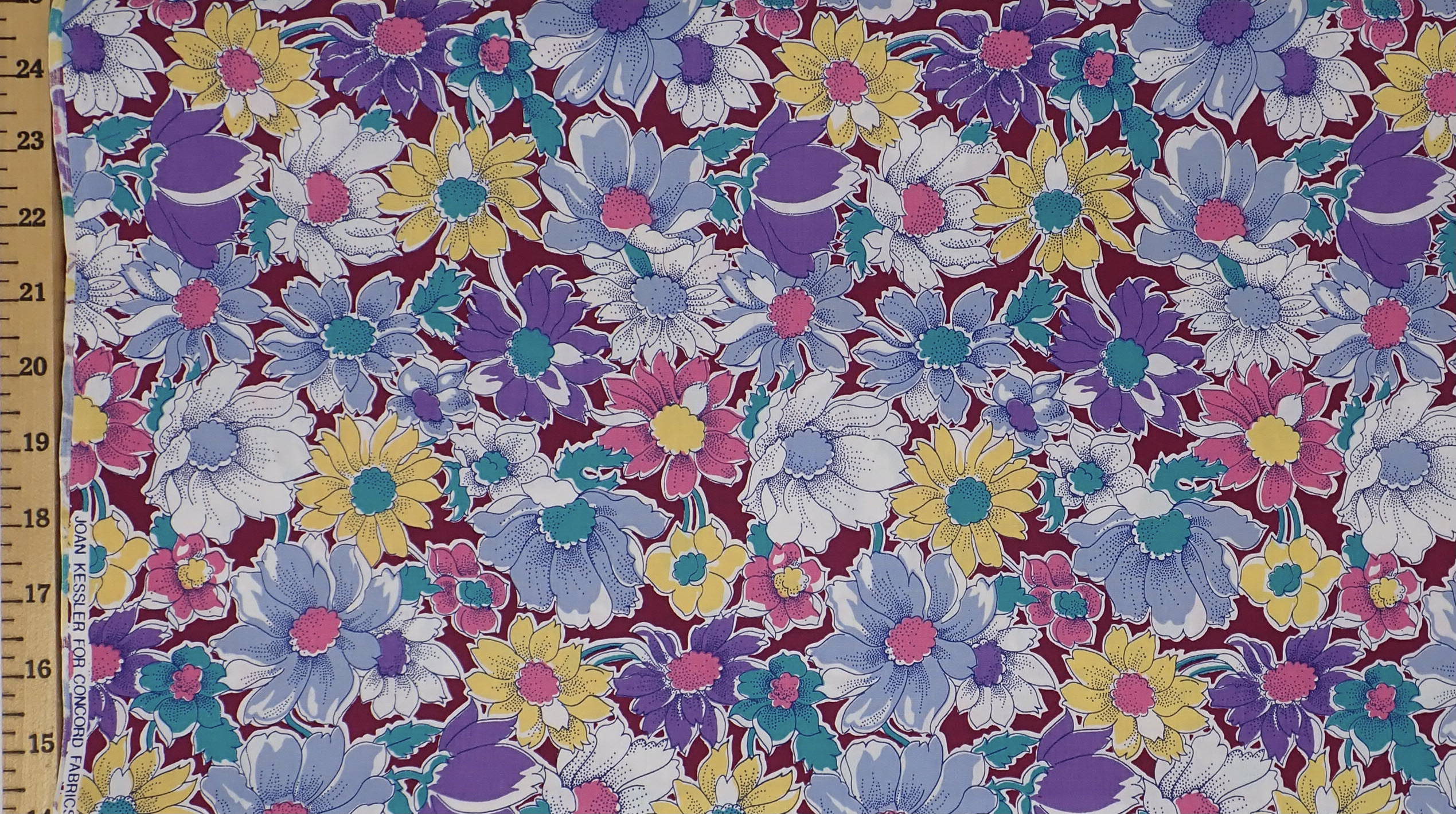 Joan Kessler for Concord Fabrics Inc. 27 Inch Piece | AntiqueFabric.com