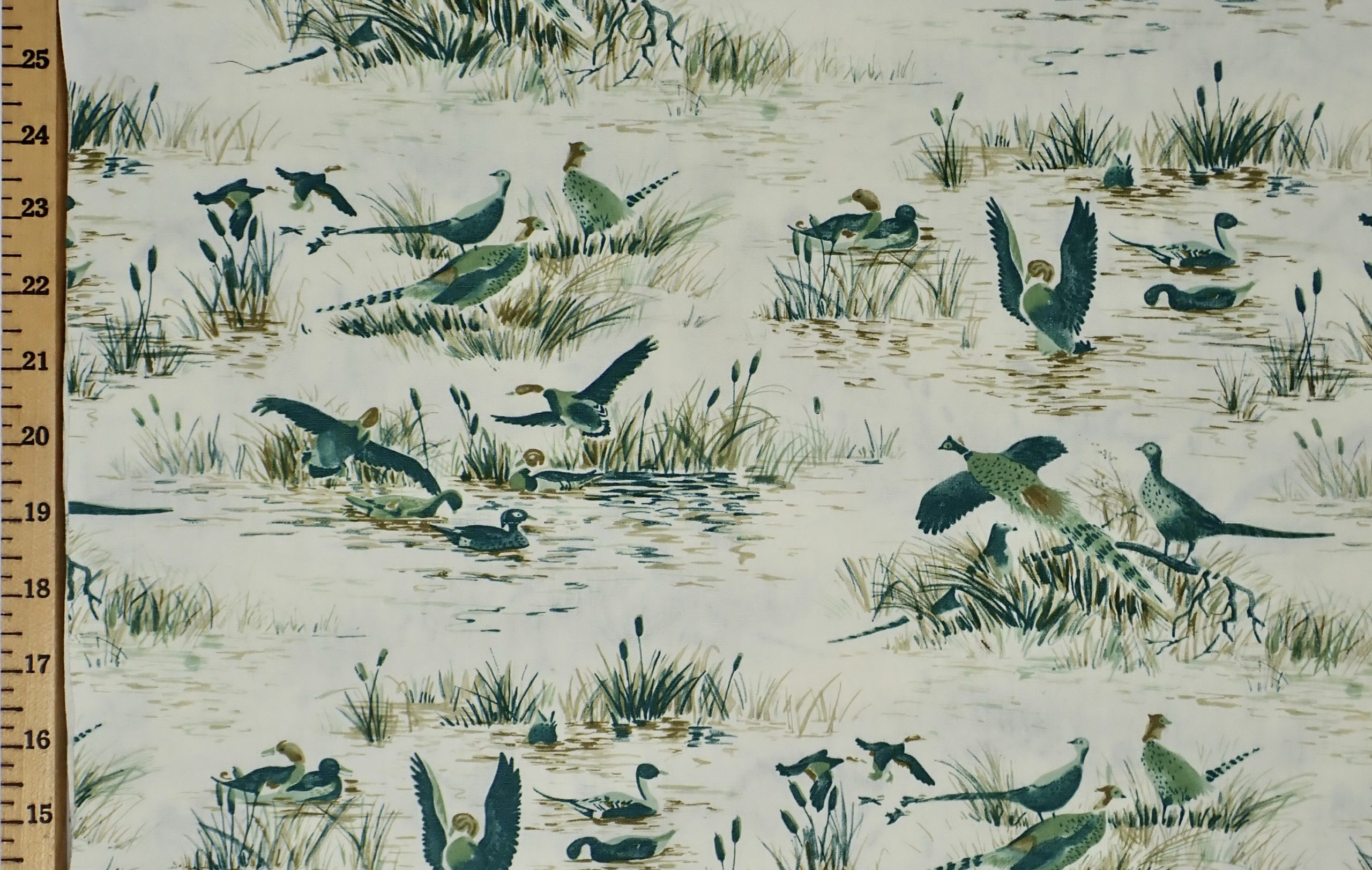 Ducks & Pheasants | AntiqueFabric.com